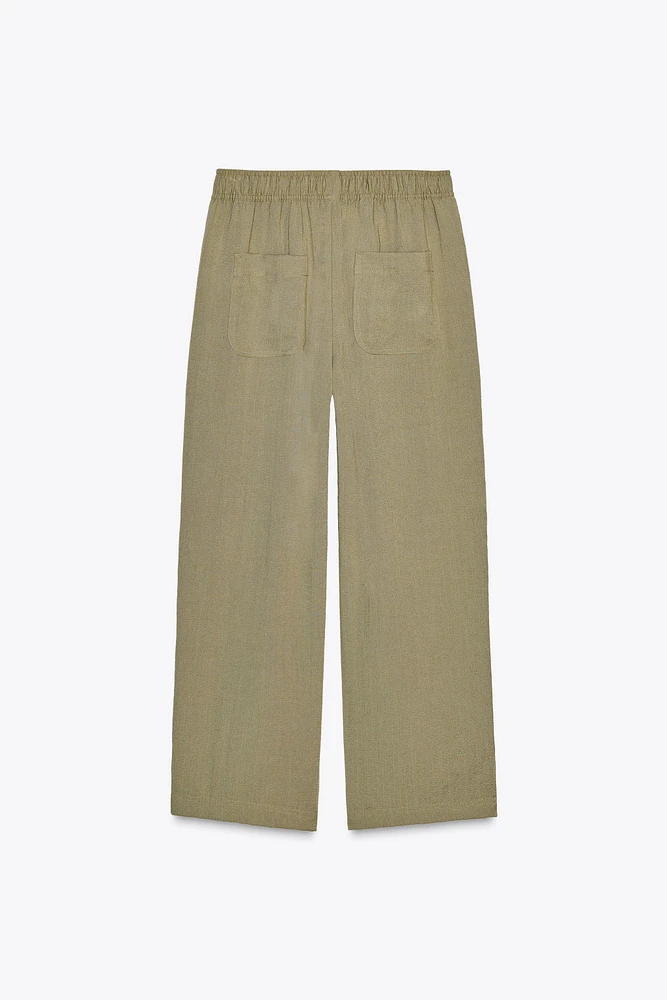 RUSTIC ELASTIC WAIST PANTS