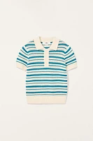 POLO EN MAILLE RAYURES ÉDITION LIMITÉE