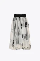 ZW COLLECTION PRINTED ORGANZA DRESS