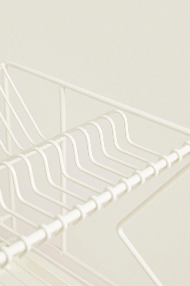 METAL DISH RACK WITH TRAY
