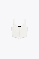 BASIC KNIT CROP TOP