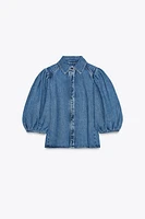 ZW COLLECTION DENIM BLOUSE