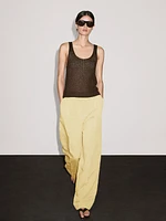 Suit trousers with dart detail
