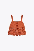 CROCHET KNIT TOP