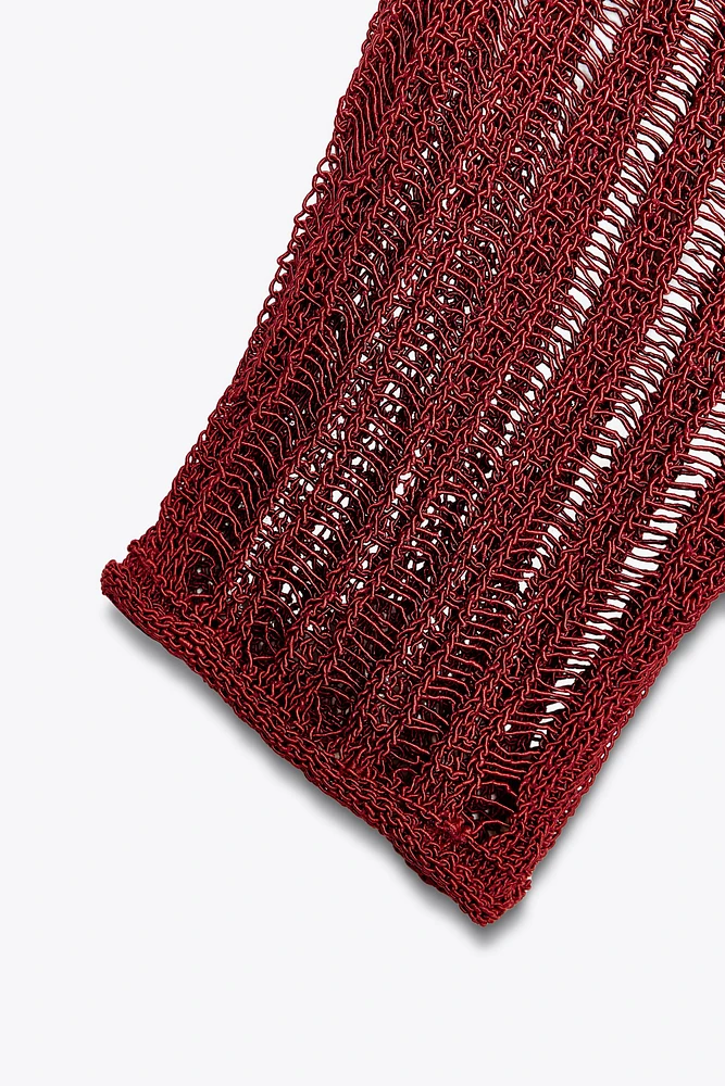 PULL EN MAILLE AJOURÉE