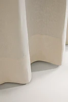WUITE LINEN BLACKOUT CURTAIN