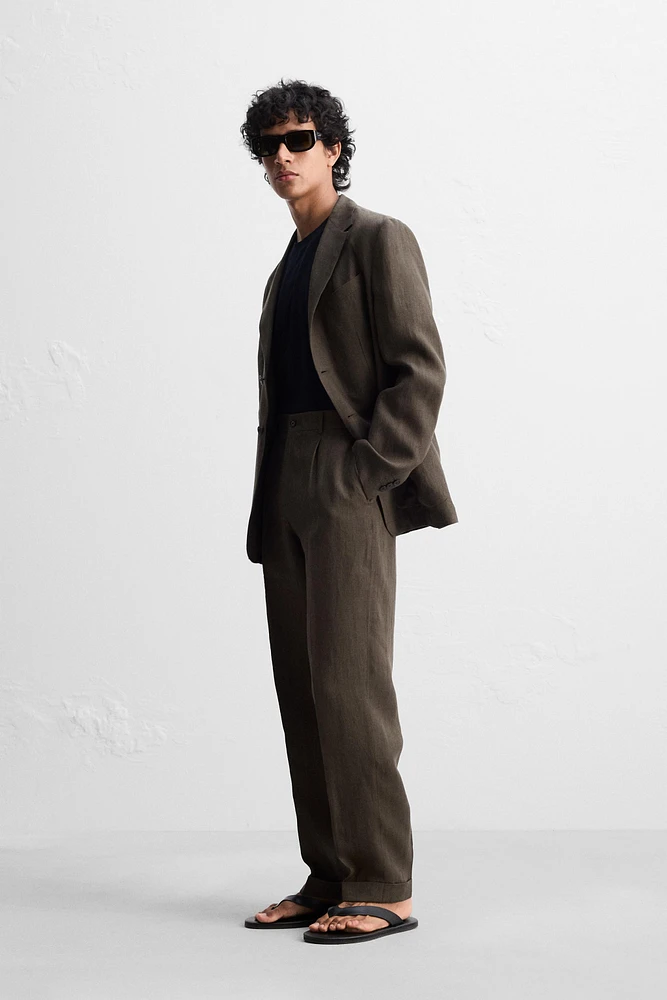 100% LINEN SUIT PANTS