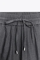 LINEN BOXER SHORTS