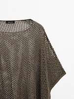 Short cutwork cape