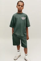 INTERLOCK T-SHIRT AND BERMUDA SET