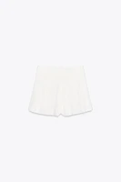 JUPE-CULOTTE CROISÉE À PINCES