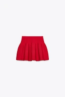 KNIT MINI SKIRT