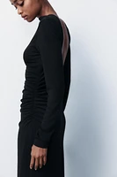 ROBE DRAPÉE À DOS NU