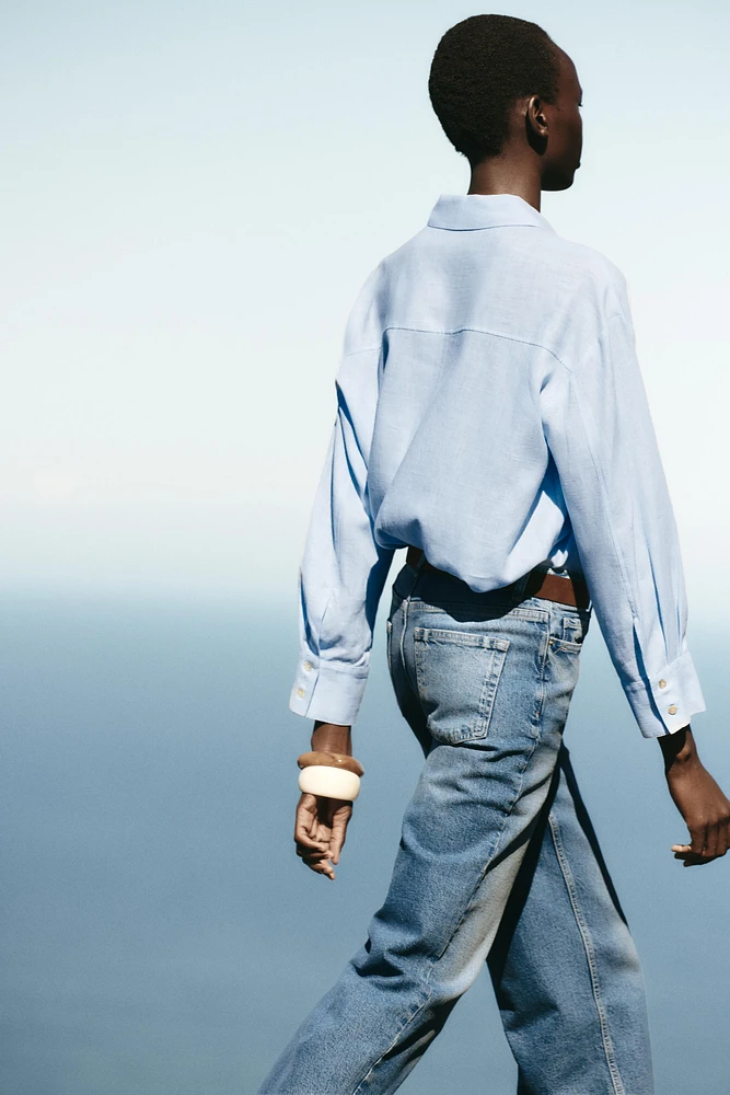 Z1975 BELTED HIGH-WAISTED CULOTTES