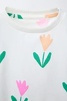 PRINTED JOGGING T-SHIRT AND CYCLING LEGGINGS SET