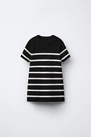 STRIPED KNIT DRESS
