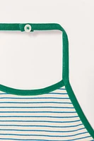 LIMITED EDITION STRIPED HALTER TOP
