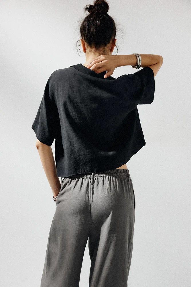 FLOWY POCKET SHIRT