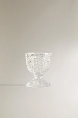 COQUETIER VERRE RECYCLABLE RELIEF