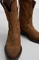 LEATHER COWBOY BOOTS