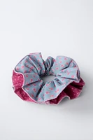 LARGE DOUBLE FLORAL HAIR TIE