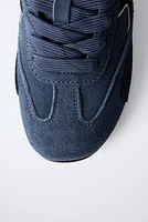 BASKETS EN CUIR