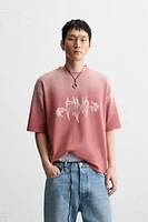 PRINTED KNIT T-SHIRT