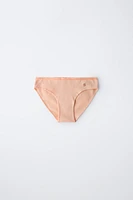 AGES 6-14/ SIX-PACK OF SPARKLY FRUIT PRINT BRIEFS