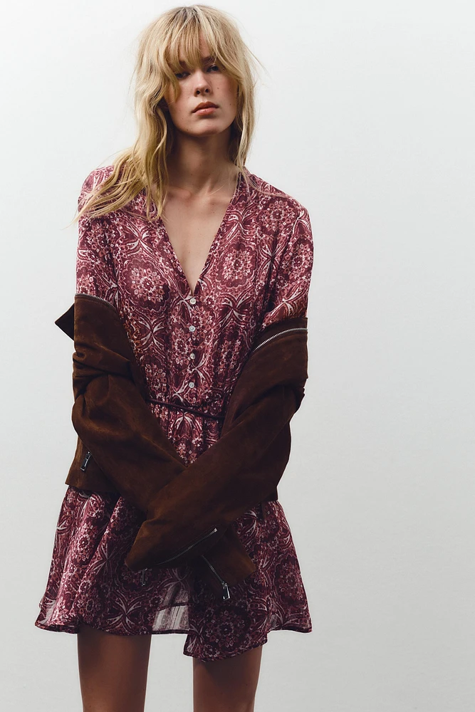 PRINTED MINI DRESS