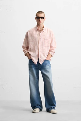 TEXTURED CHECK SHIRT