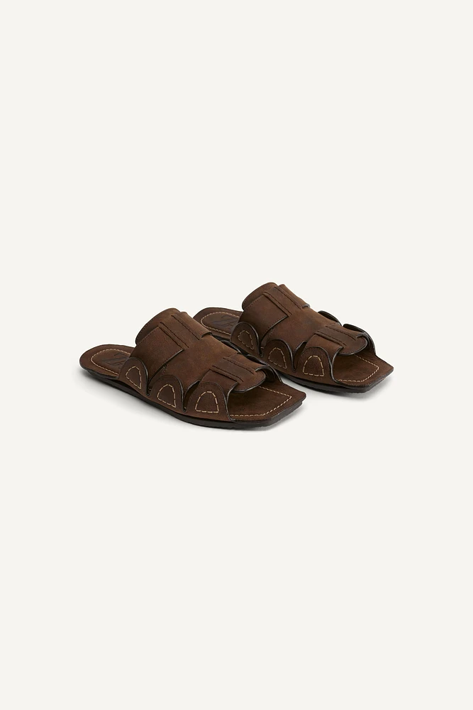 SANDALES EN CUIR À BRIDES LIMITED EDITION