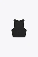 SLEEVELESS CROP TOP