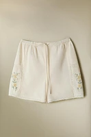 EMBROIDERED COTTON SHORTS