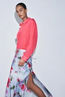 CHEMISE À RAYURES TISSÉE