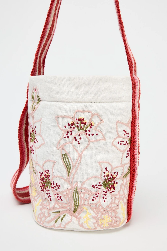 FANTASY FABRIC MINI BUCKET BAG