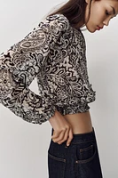 SWISS DOT PRINT SHIRT