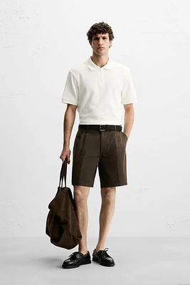 POLO À COL ZIPPÉ