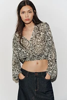 SWISS DOT PRINT SHIRT