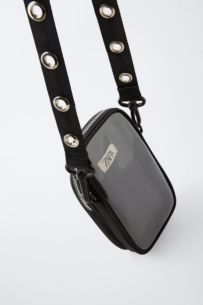 STUDDED CELL PHONE BAG