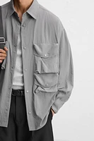 CHEMISE FLUIDE À POCHES UTILITAIRES