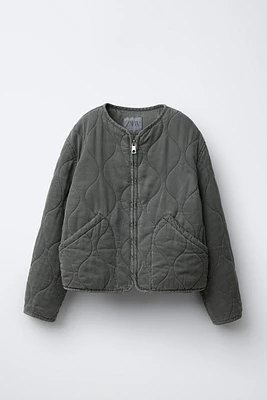 WASHED QUILTED JACKET
