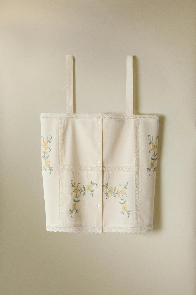 COTTON TOP WITH EMBROIDERY