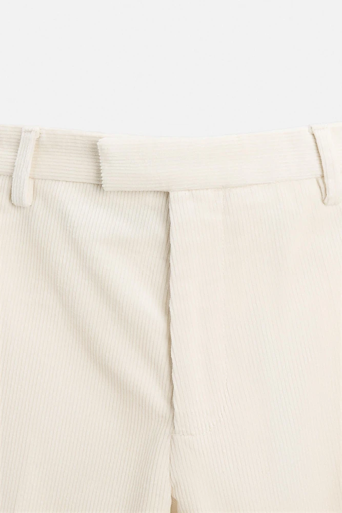 CORDUROY SLIM FIT PANTS