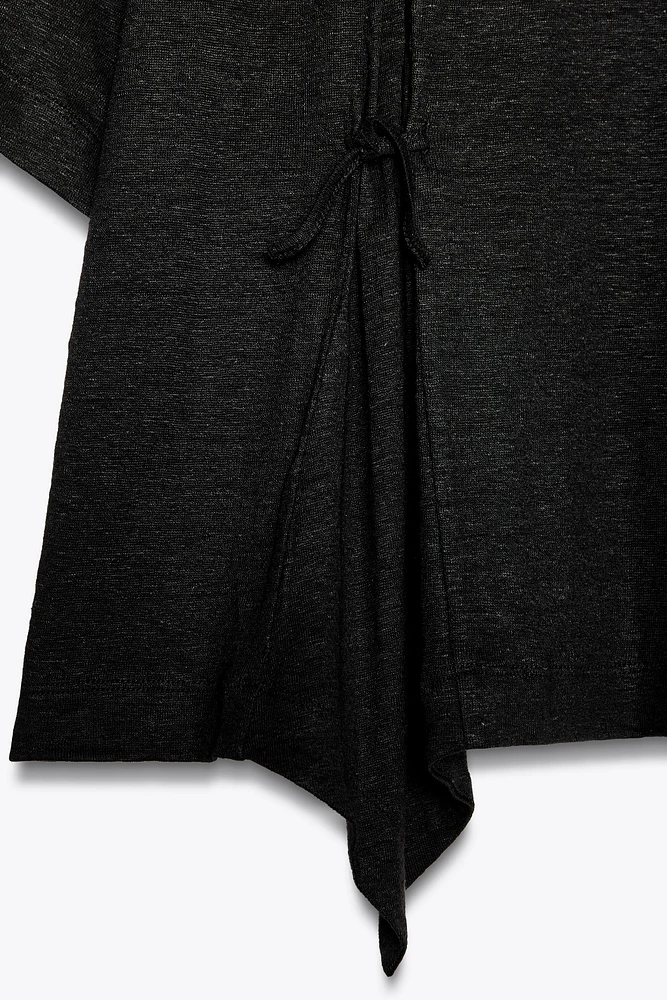 LINEN BOW T-SHIRT X FANGLU LIN