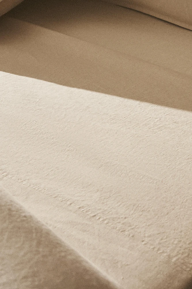 WASHED LINEN FLAT SHEET (140 GXM²)