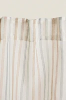 LOW OPACITY MULTICOLORED STRIPED CURTAIN