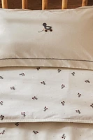 CHILDREN’S DUVET COVER WITH DUCKLING PRINT
