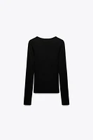 WOOL BLEND TOP