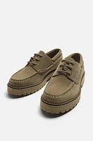 LEATHER BOAT SHOES
