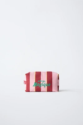 HÔTEL MAGIQUE © X ZARA STRIPED TOILETRY BAG
